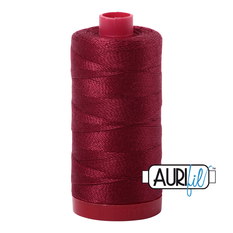 Aurifil 12 2460 Dark Carmine Red Large Spool 325m