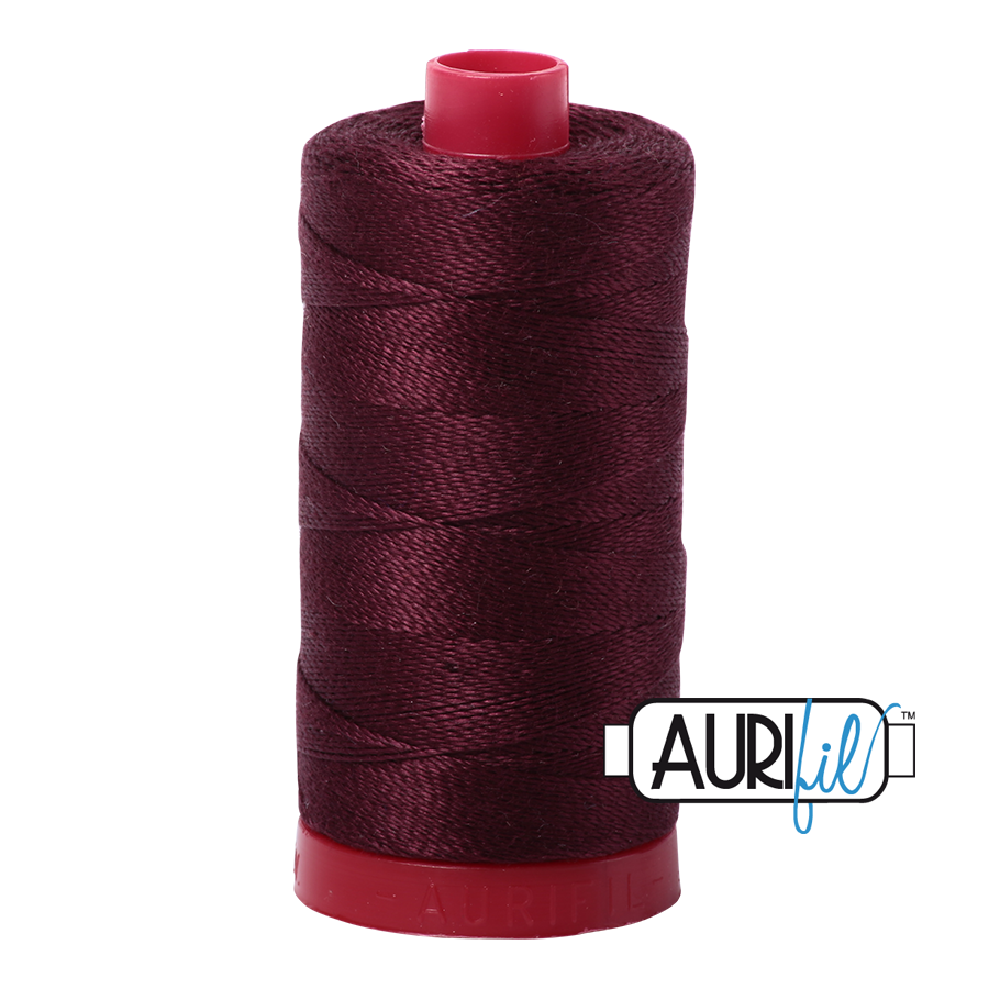 Aurifil 12 2468 Dark Wine Large Spool 325m