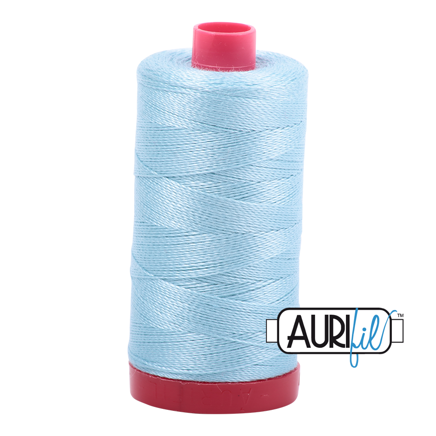 Aurifil 12 2805 Light Grey Turquoise Large Spool 325m