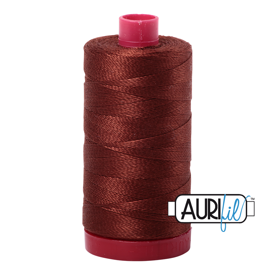 Aurifil 12 4012 Copper Brown Large Spool 325m