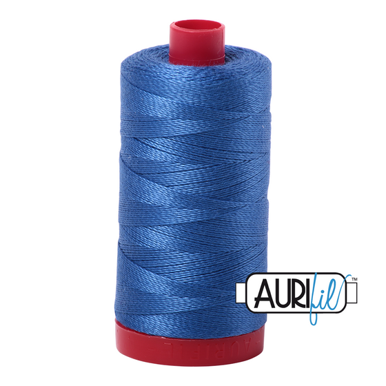 Aurifil 12 6738 Peacock Blue Large Spool 325m