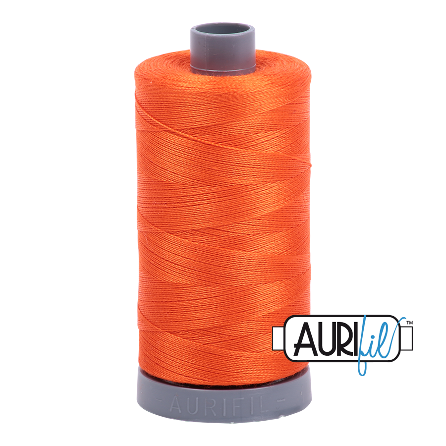 Aurifil 28 1104 Neon Orange Large Spool 750m