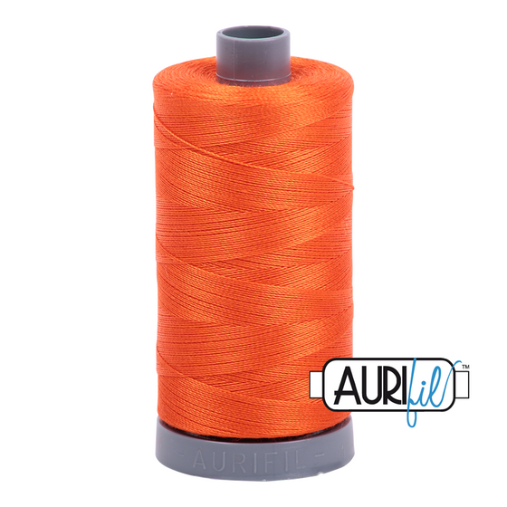 Aurifil 28 1104 Neon Orange Large Spool 750m