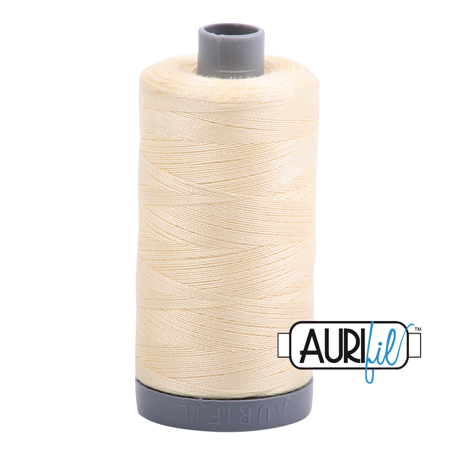 Aurifil 28 2110 Light Lemon Large Spool 750m