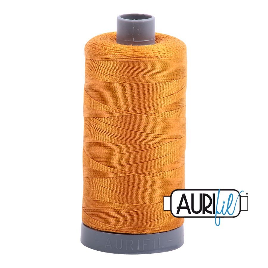 Aurifil 28 2140 Orange Mustard Large Spool 750m