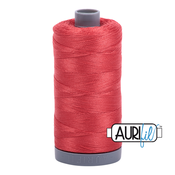 Aurifil 28 2255 Dark Red Orange Large Spool 750m