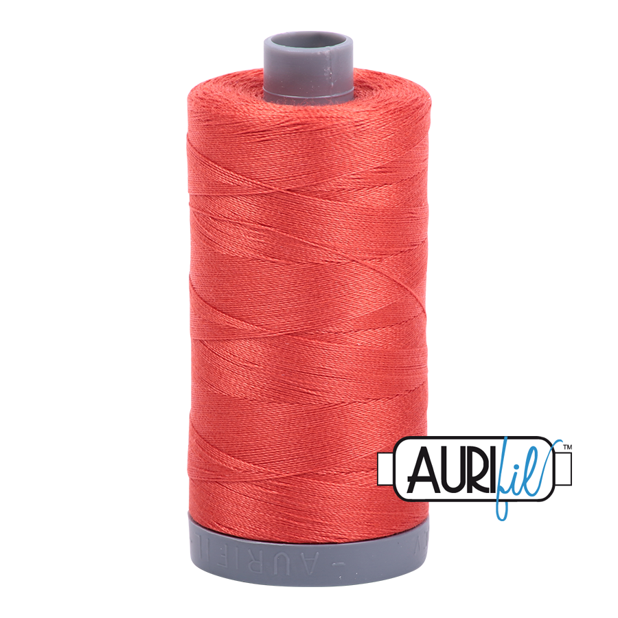 Aurifil 28 2277 Light Red Orange Large Spool 750m