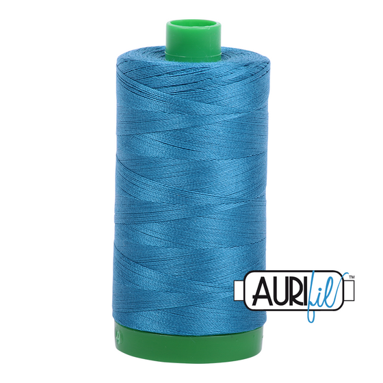 Aurifil 40 1125 Medium Teal Large Spool 1000m