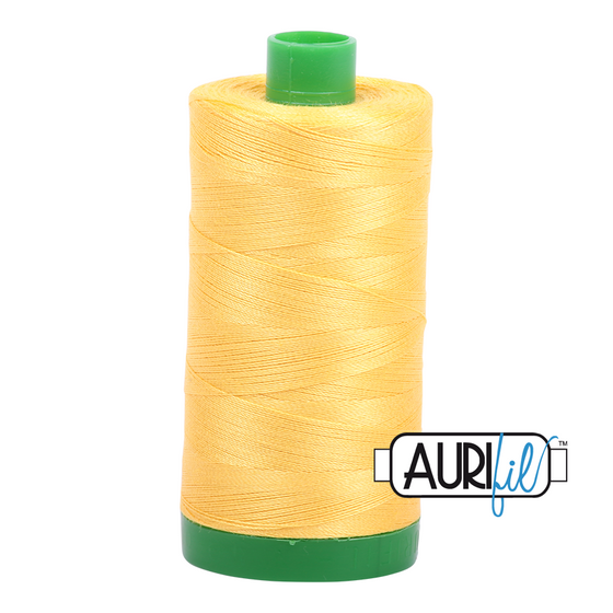 Aurifil 40 1135 Pale Yellow Large Spool 1000m