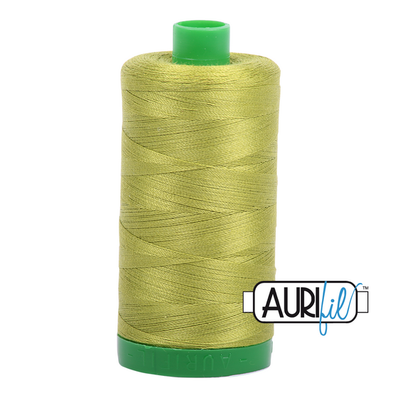 Aurifil 40 1147 Light Leaf Green Large Spool 1000m