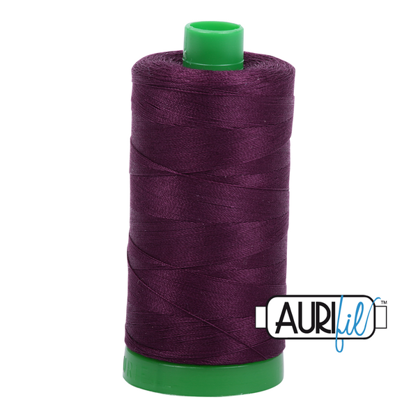 Aurifil 40 1240 Very Dark Eggplant Large Spool 1000m