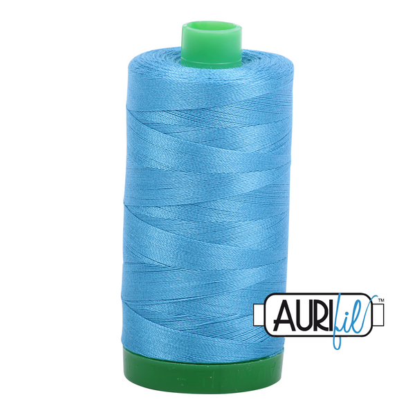 Aurifil 40 1320 Bright Teal Large Spool 1000m