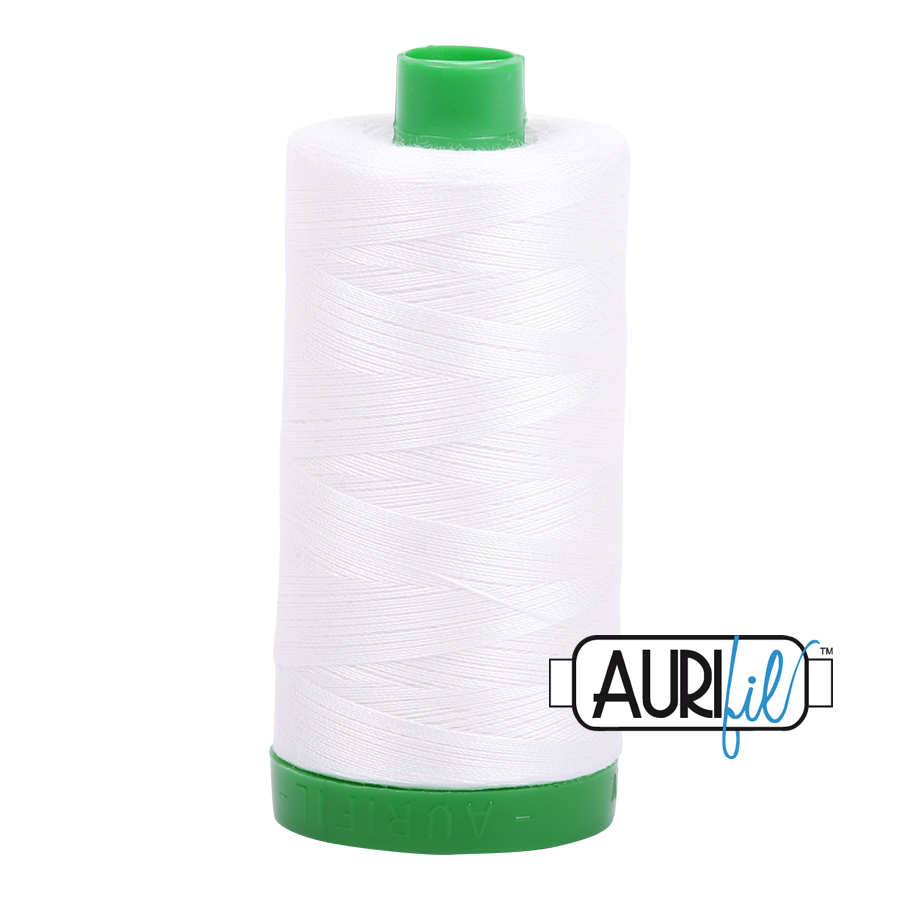 Aurifil 40 2021 Natural White Large Spool 1000m