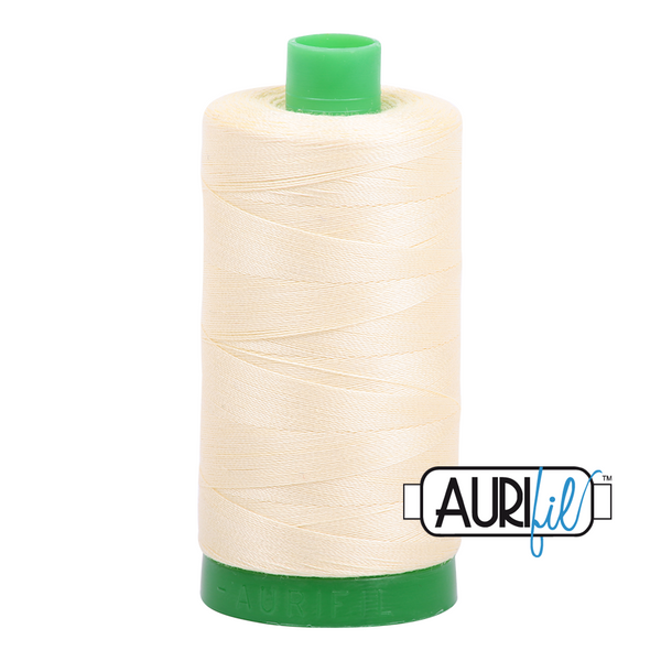 Aurifil 40 2110 Light Lemon Large Spool 1000m