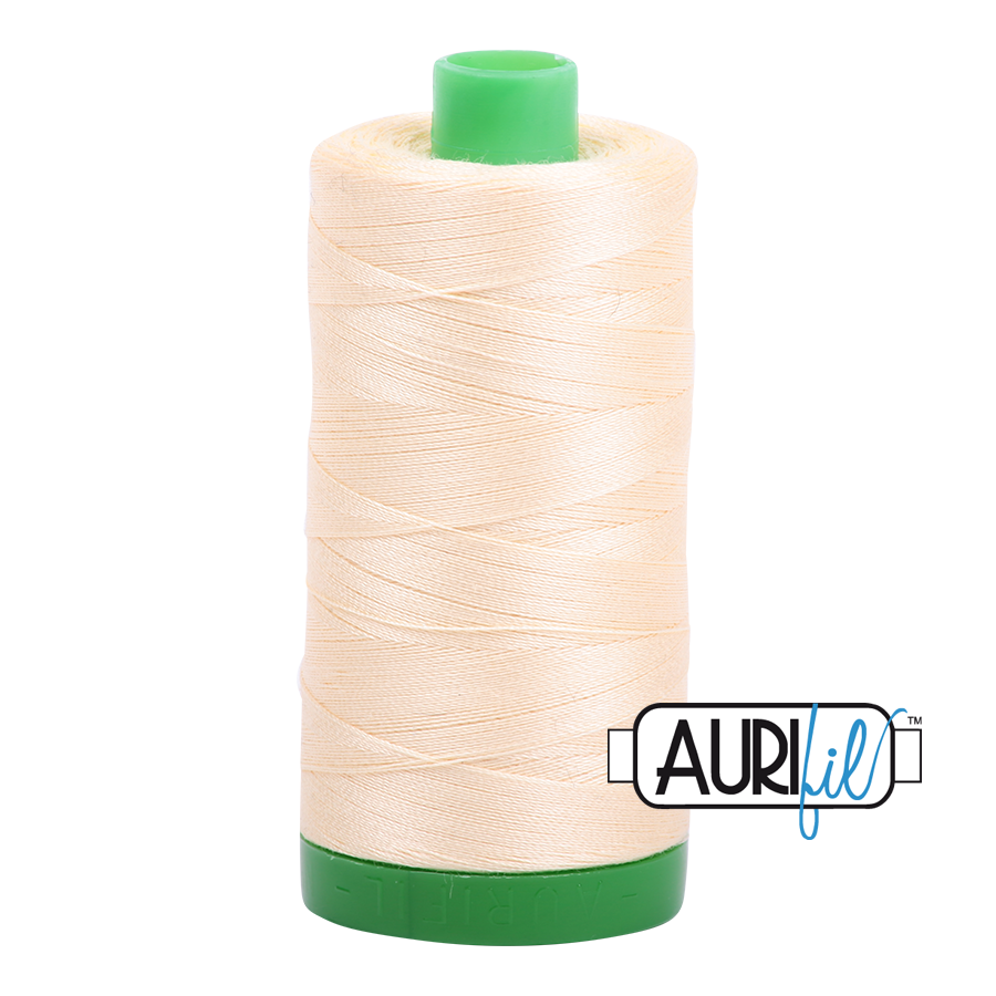 Aurifil 40 2123 Butter Large Spool 1000m