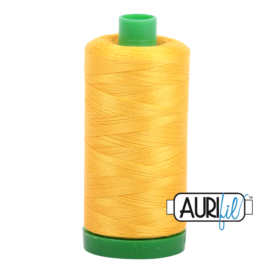 Aurifil 40 2135 Yellow Large Spool 1000m