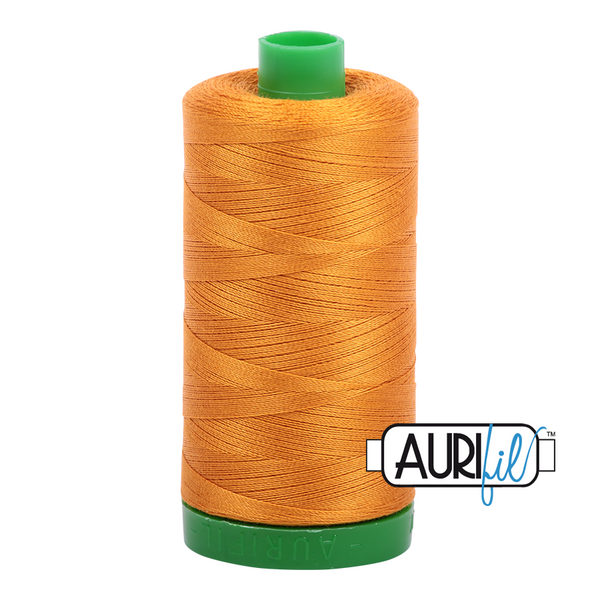 Aurifil 40 2145 Yellow Orange Large Spool 1000m