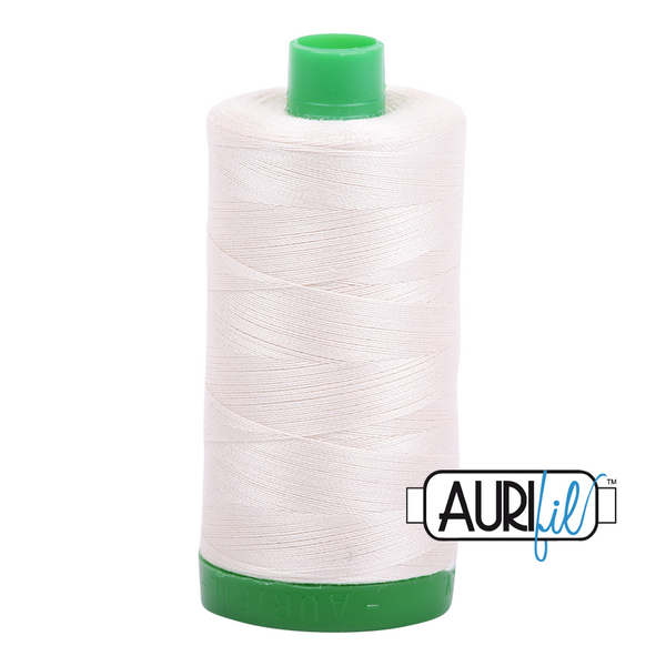 Aurifil 40 2309 Silver White Large Spool 1000m