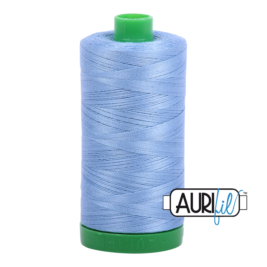 Aurifil 40 2720 Light Delft Blue Large Spool 1000m