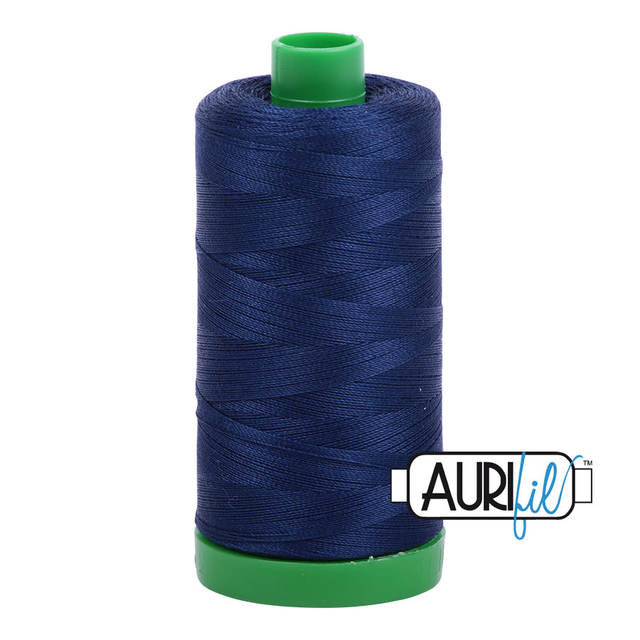 Aurifil 40 2784 Dark Navy Large Spool 1000m