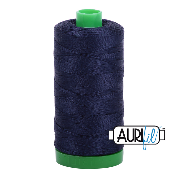 Aurifil 40 2785 Very Dark Navy Large Spool 1000m