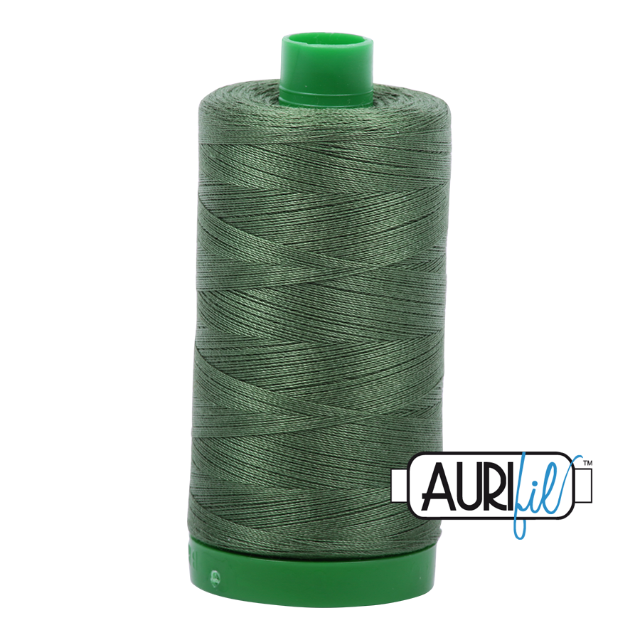 Aurifil 40 2890 Very Dark Grass Green Large Spool 1000m