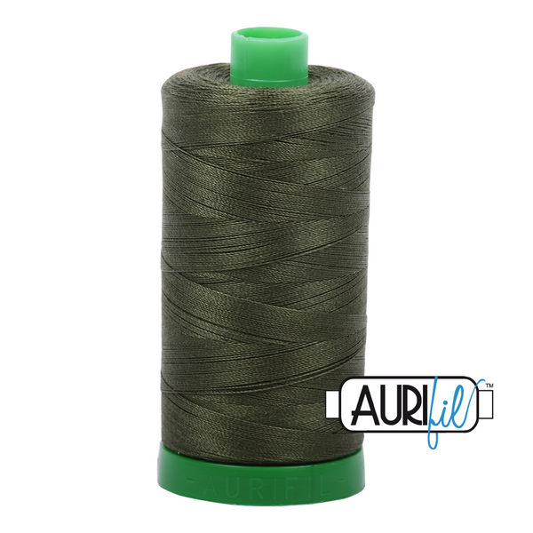 Aurifil 40 5023 Medium Green Large Spool 1000m