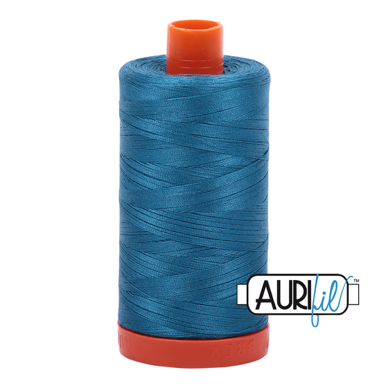 Aurifil 50 1125 Medium Teal Large Spool 1300m