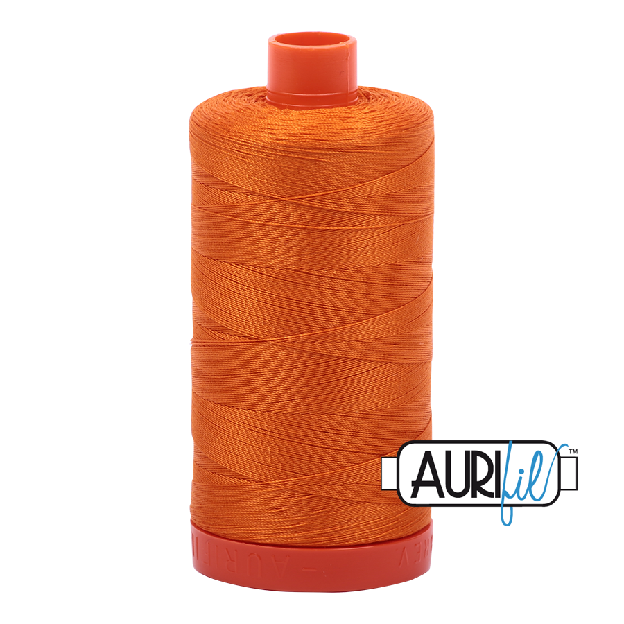 Aurifil 50 1133 Bright Orange Large Spool 1300m