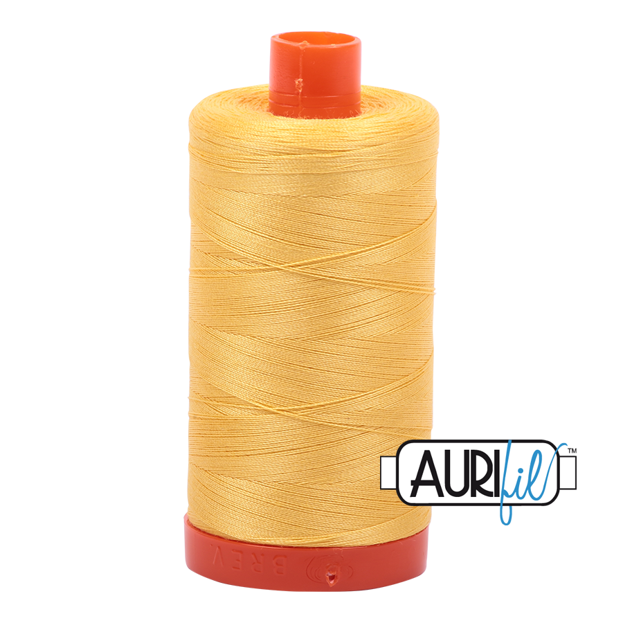 Aurifil 50 1135 Pale Yellow Large Spool 1300m