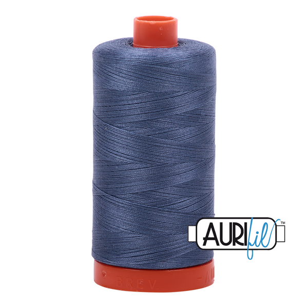 Aurifil 50 1248 Dark Grey Blue Large Spool 1300m