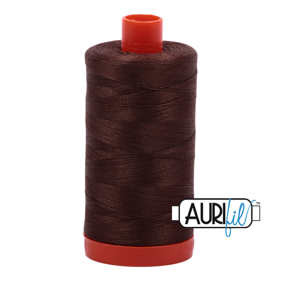 Aurifil 50 1285 Medium Bark Large Spool 1300m