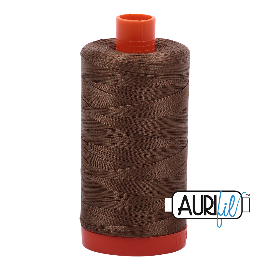 Aurifil 50 1318 Dark Sandstone Large Spool 1300m