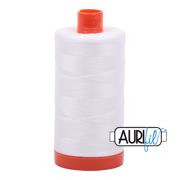 Aurifil 50 2021 Natural White Large Spool 1300m