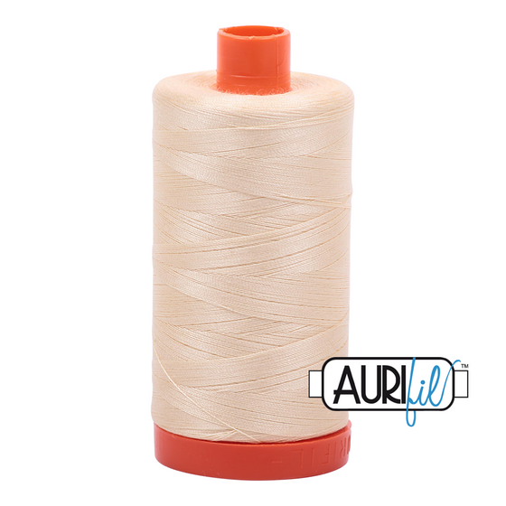 Aurifil 50 2123 Butter Large Spool 1300m