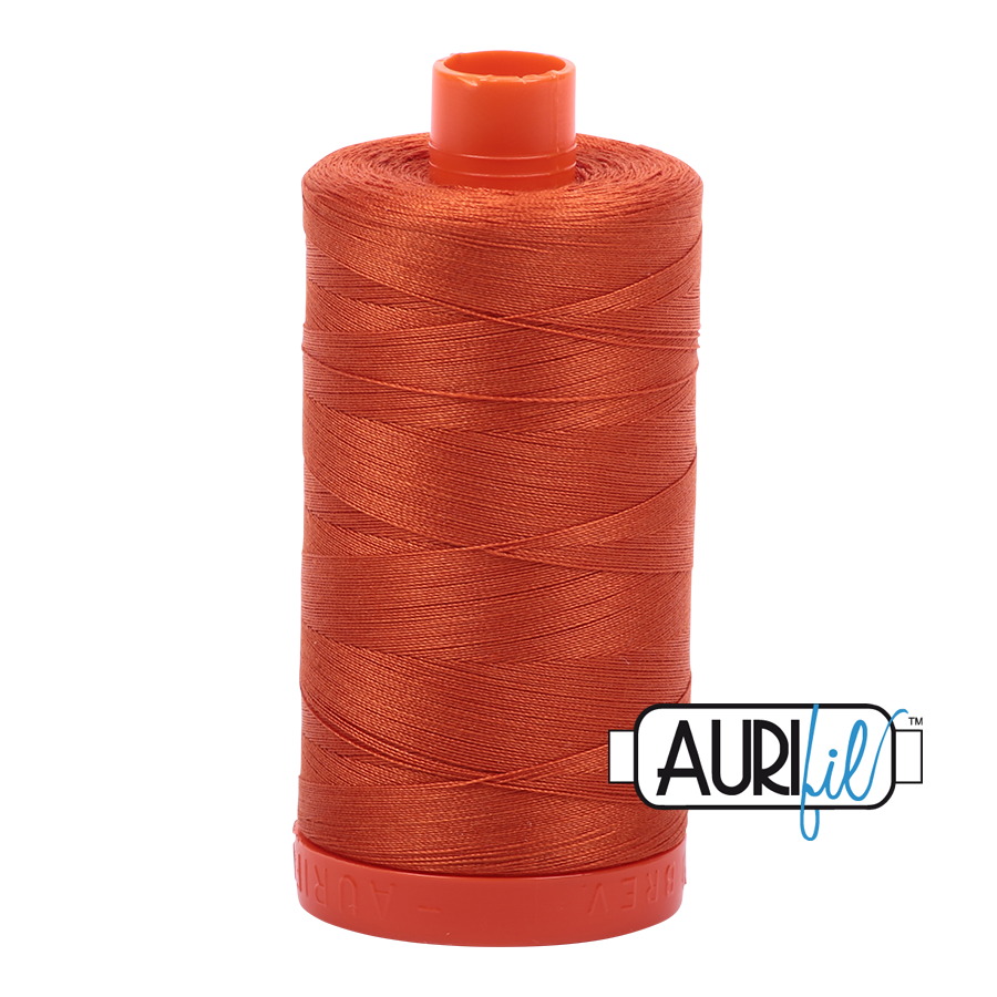 Aurifil 50 2240 Rusty Orange Large Spool 1300m