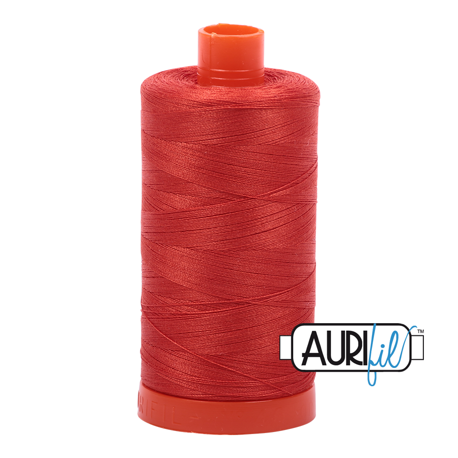 Aurifil 50 2245 Red Orange Large Spool 1300m