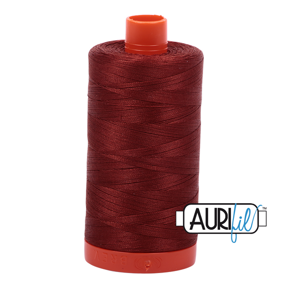 Aurifil 50 2355 Rust Large Spool 1300m