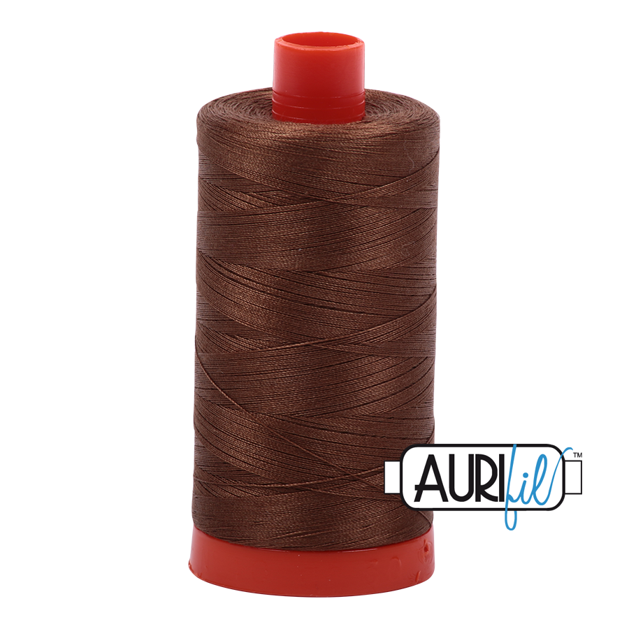 Aurifil 50 2372 Dark Antique Gold Large Spool 1300m