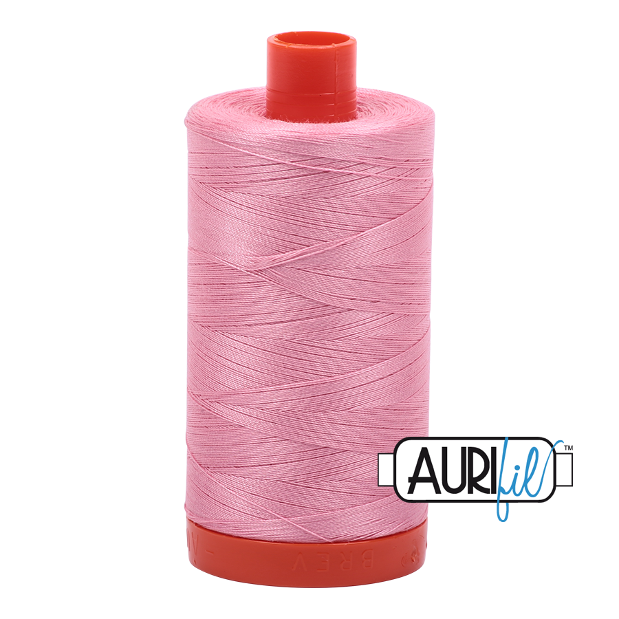 Aurifil 50 2425 Bright Pink Large Spool 1300m