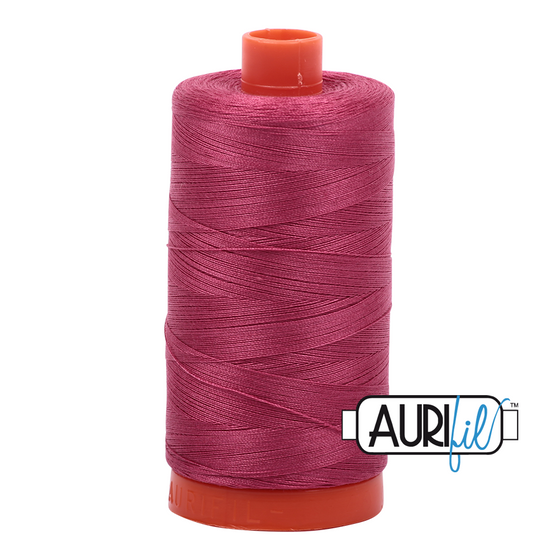 Aurifil 50 2455 Medium Carmine Red Large Spool 1300m