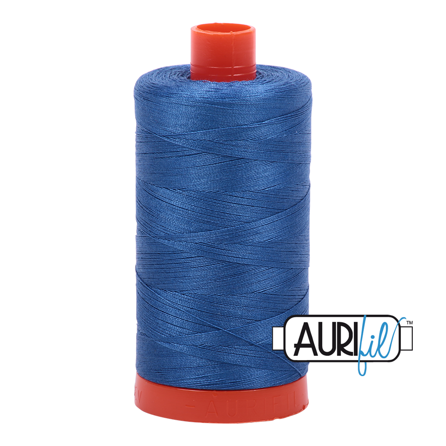 Aurifil 50 2730 Delft Blue Large Spool 1300m