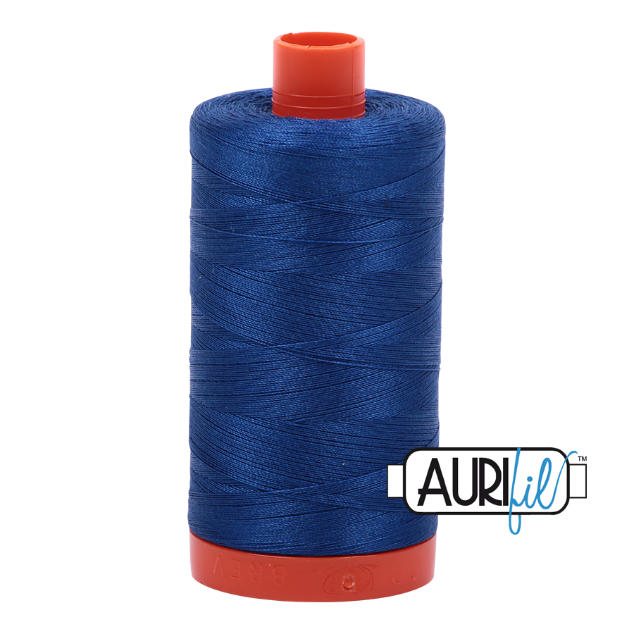 Aurifil 50 2740 Dark Cobalt Large Spool 1300m