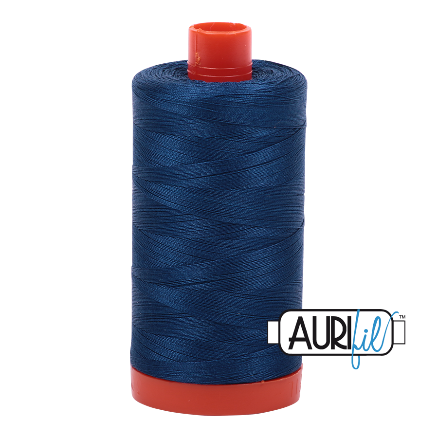 Aurifil 50 2783 Medium Delft Blue Large Spool 1300m