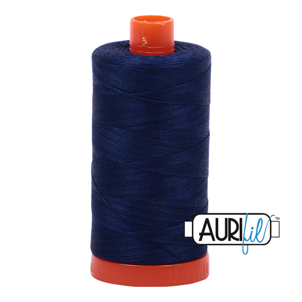 Aurifil 50 2784 Dark Navy Large Spool 1300m