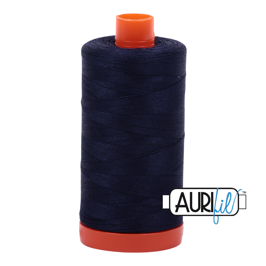 Aurifil 50 2785 Very Dark Navy Large Spool 1300m