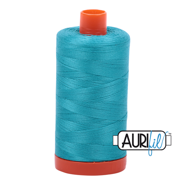 Aurifil 50 2810 Turquoise Large Spool 1300m