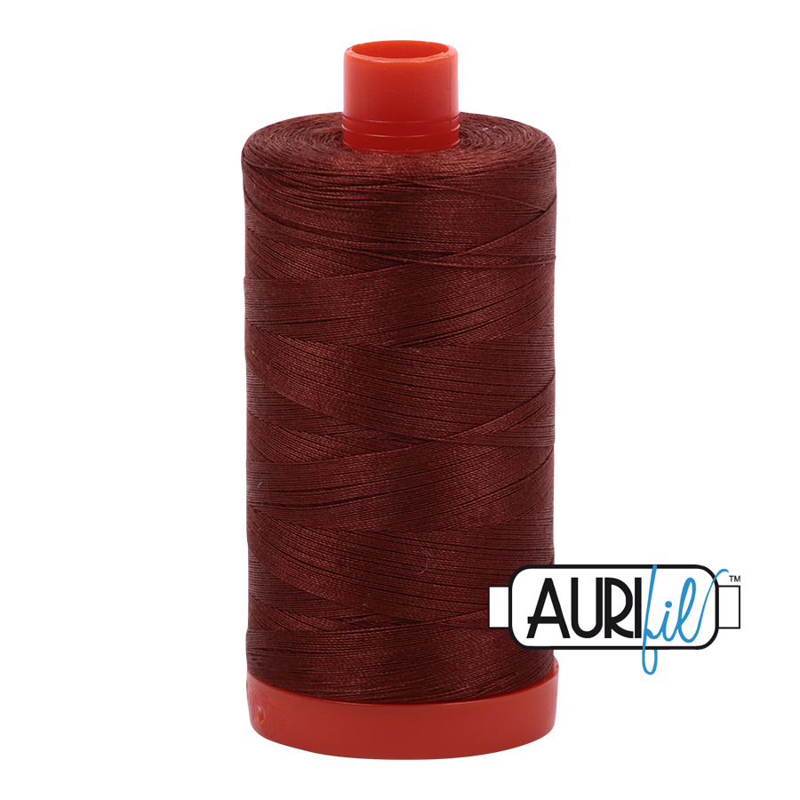 Aurifil 50 4012 Copper Brown Large Spool 1300m