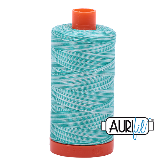 Aurifil 50 4654 Turquoise Foam Large Spool 1300m