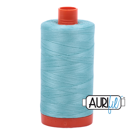 Aurifil 50 5006 Light Turquoise Large Spool 1300m